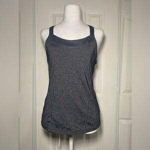 Athleta Switchback Gray Tank Top with built in bra